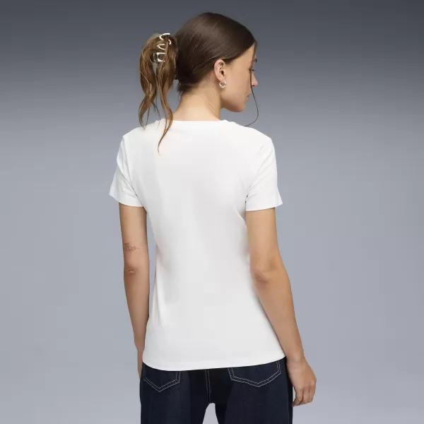  Dámske tričko PUMA ESS LOGO LAB TEE 691824_02 PUMA BIELA 