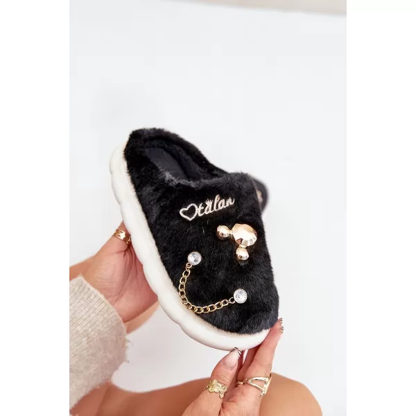  Dámske šľapky BOTO IVELFEDI 35011 BLACK 