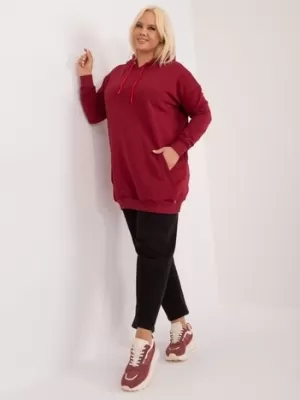 Dámska mikina BASIC FEEL GOOD RV-BL-6338.19X BURGUNDY