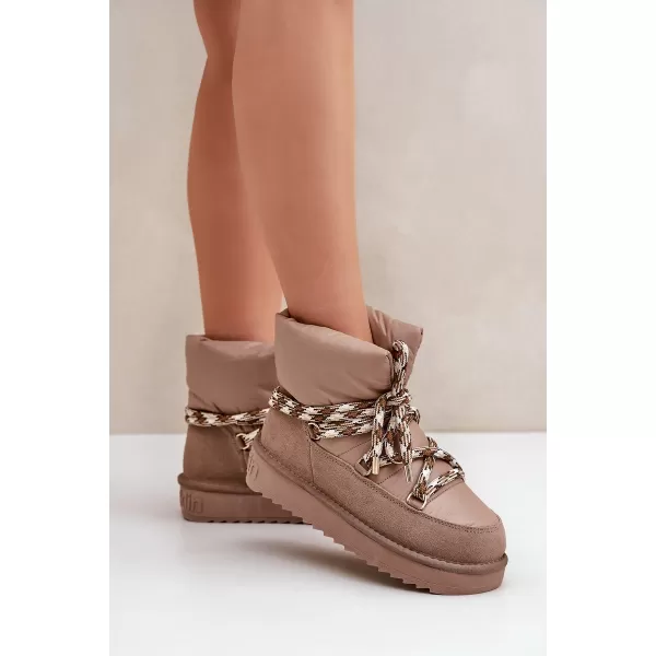  Dámske snehule D.FRANKLIN DFSH375003 TAUPE 