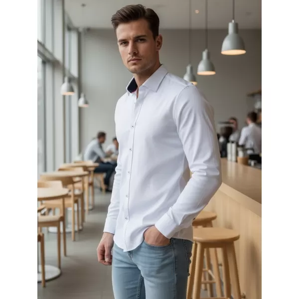  Pánska košeľa DSTREET DX2618 BIELA 