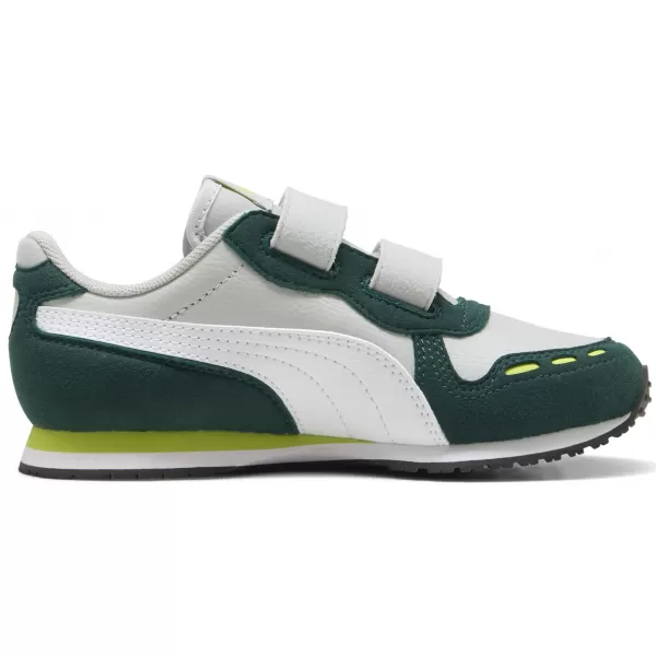  Detská obuv PUMA CABANA RACER SL 20 V PS 383730-19 SVETLOŠEDÁ/BIELA/TMAVÁ MYRTA 