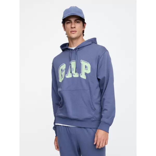  Pánska mikina GAP HERITAGE LOGO PULLOVER HOODIE 868460-06 QUIET BLUE 
