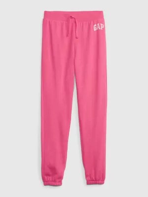 Detské tepláky GAP LOGO JOGGERS 842412-02 PINK JUBILEE NYLON ON
