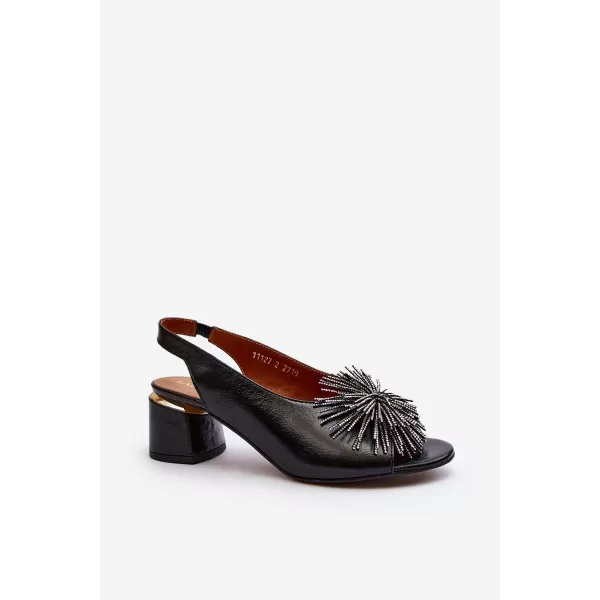  Dámske sandále LAURA MESSI 2595 BLACK 