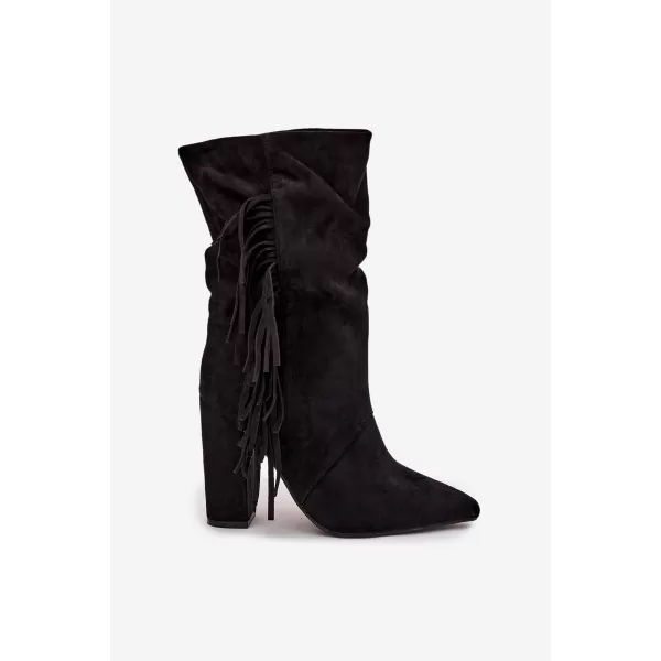  Dámske topánky BOTO ZATEPLENÉ 40514 BLACK 