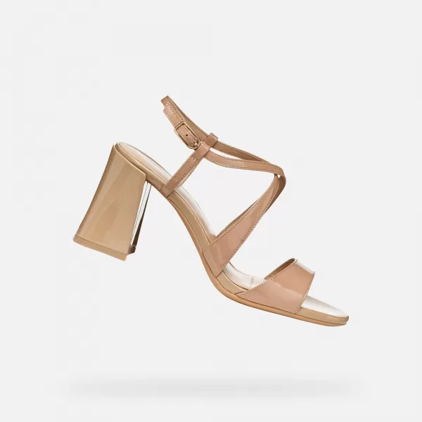 Dámske sandále GEOX NEW ERAKLIA 80 T01 G012894 SVETLO HNEDÁ 