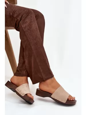 Dámske šľapky BOTO FERINNA 41222 KHAKI