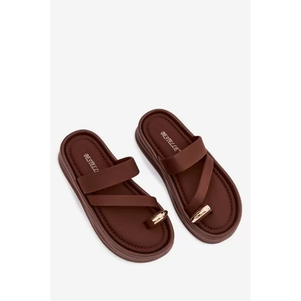  Dámske šľapky BOTO FARIELLE 41284 BROWN 