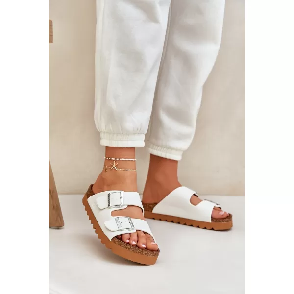  Dámske šľapky BIG STAR LL274480 WHITE Big Star Shoes 