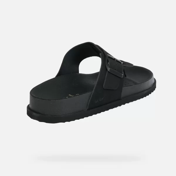  Pánske šľapky GEOX PARNAIBA G014438 ČIERNA 