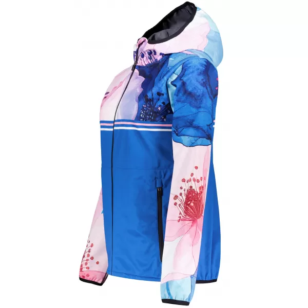  Dámska softshellová bunda premium ALTISPORT VOJ/ALW117JACK01 MODRÁ/RUŽOVÁ 