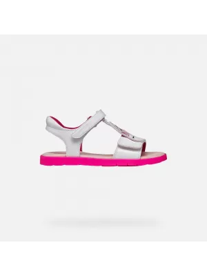 Dievčenské sandále GEOX JOYFOOT J65P1C000HHC1441 BIELA