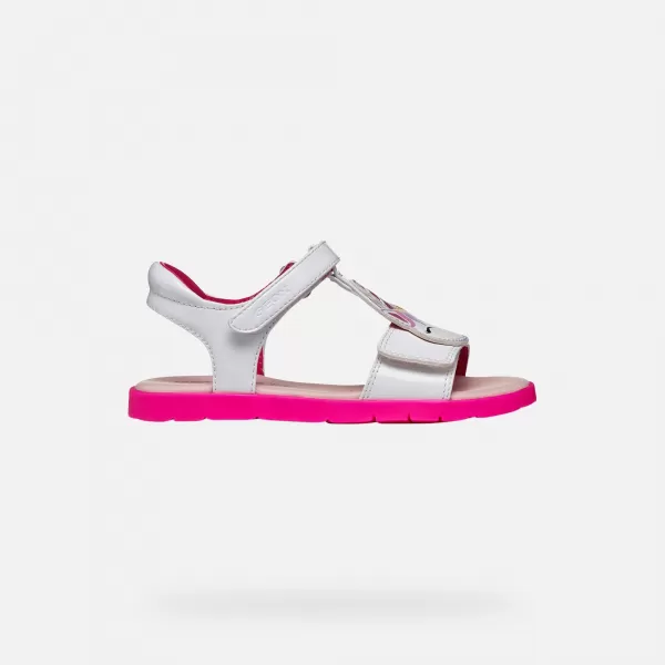  Dievčenské sandále GEOX JOYFOOT J65P1C000HHC1441 BIELA 