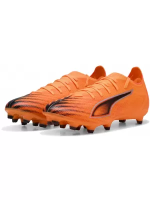 Čižmy PUMA ULTRA 6 MATCH FG/AG 108514-03 TEPLO OHEŇ/ČIERNA/ŽIARIACA ČERVENÁ