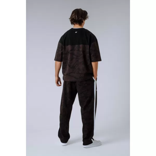  Oversized tričko POWER 898 DARK BROWN CAMO Nebbia 