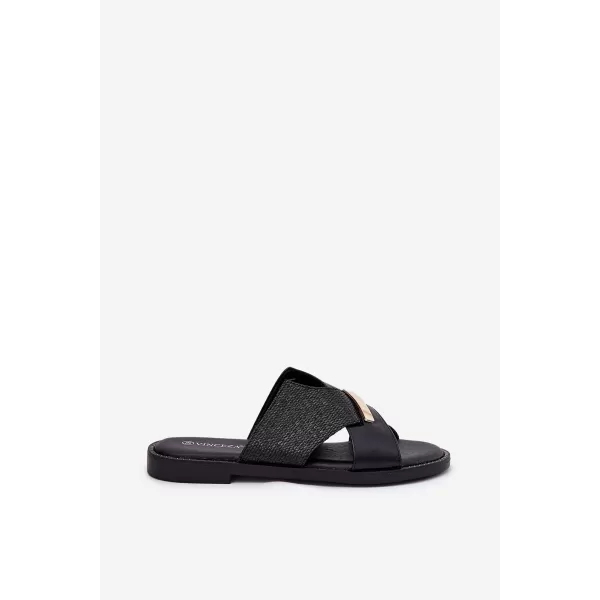  Dámske šľapky VINCEZA 17385 BLACK 