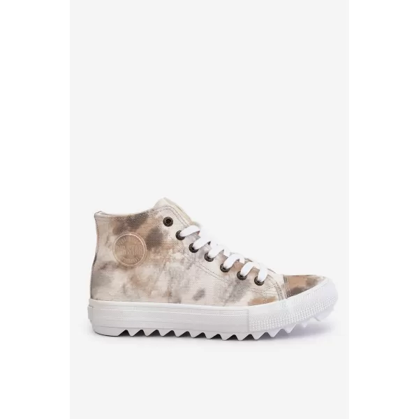  Dámske tenisky BIG STAR LL274047 WHITE/OLIVE Big Star Shoes 