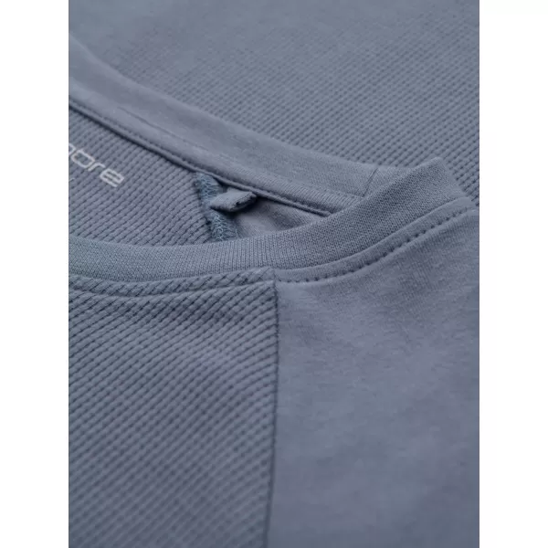  Pánske tričko OMBRE OM-LSCL-0109 MODRÝ DENIM 