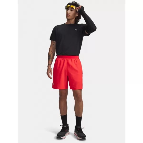  Pánske kraťasy UNDER ARMOUR UA LAUNCH 7'' SHORTS 1382620-714 ČERVENÁ 