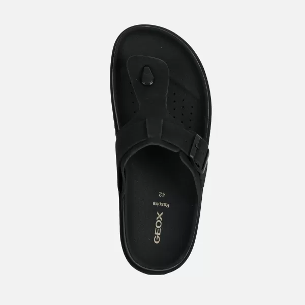  Pánske šľapky GEOX PARNAIBA G014438 ČIERNA 