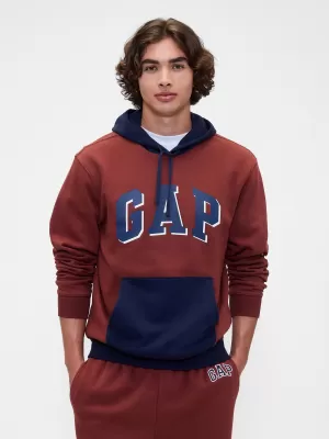 Pánska mikina GAP LOGO PULLOVER HOODIE 795560-00 BURNT RUSSET