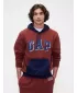 Pánska mikina GAP LOGO PULLOVER HOODIE 795560-00 BURNT RUSSET