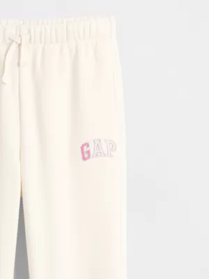 Detské tepláky GAP LOGO SWEATPANTS 843858-01 IVORY FROST