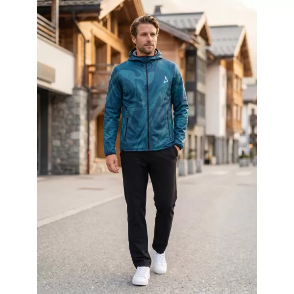  Pánska softshellová bunda premium ALTISPORT VOJ/ALM072JACK01 PETROLEJOVÁ 