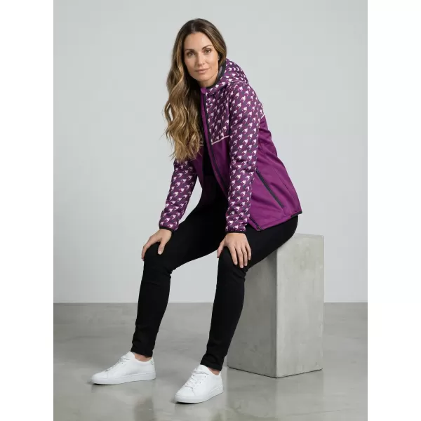  Dámska softshellová bunda premium ALTISPORT VOJ/ALW048JACK01 FIALOVÁ 