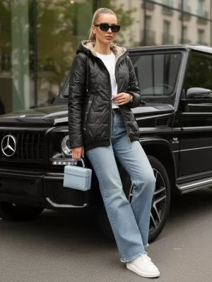 Dámska bunda DSTREET TY5546 ČIERNA