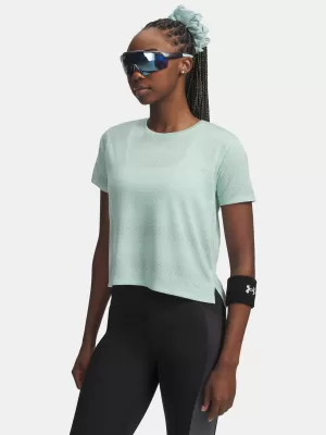 Dámske tričko UNDER ARMOUR UA VELOCITI SHORTSLEEVE 6009540-703 ZELENÁ