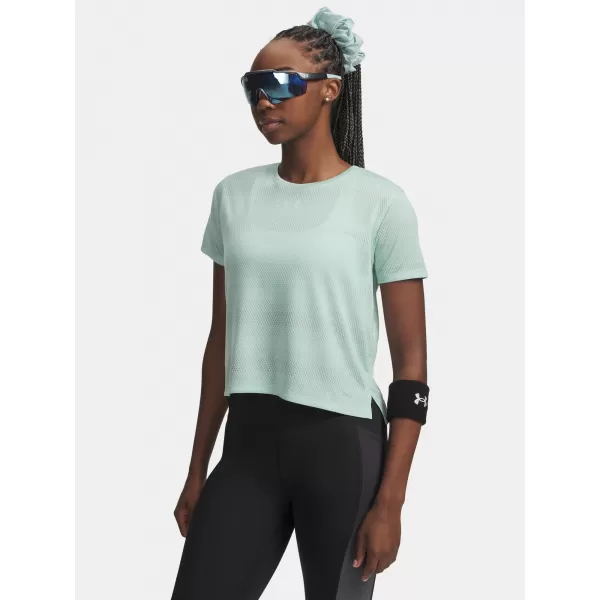  Dámske tričko UNDER ARMOUR UA VELOCITI SHORTSLEEVE 6009540-703 ZELENÁ 