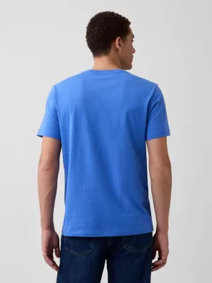Pánske tričko GAP LOGO CREW TEE 842063-69 BELLE BLUE