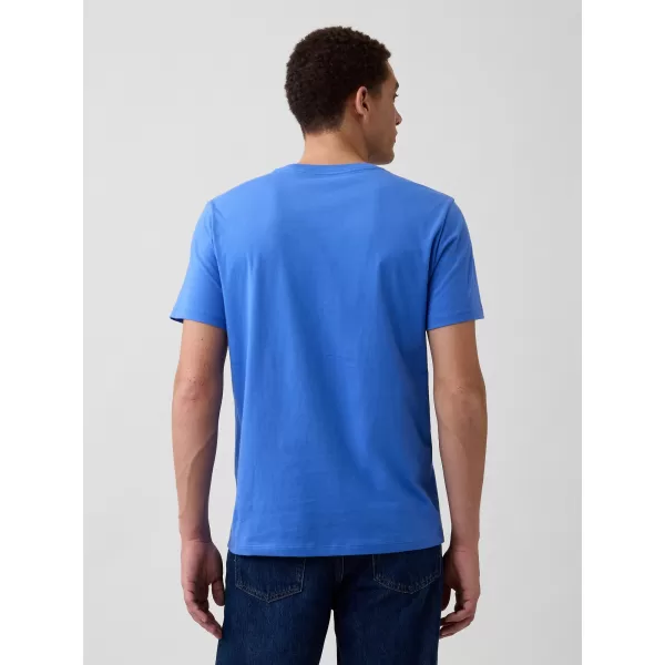  Pánske tričko GAP LOGO CREW TEE 842063-69 BELLE BLUE 