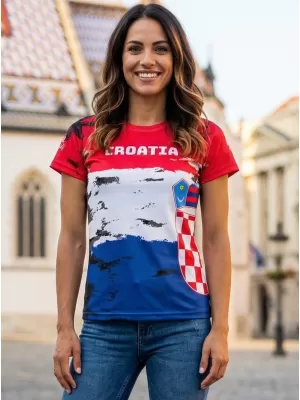 Dámske tričko premium ALTISPORT VOJ/ALW036HR/TR01 CHORVÁTSKO