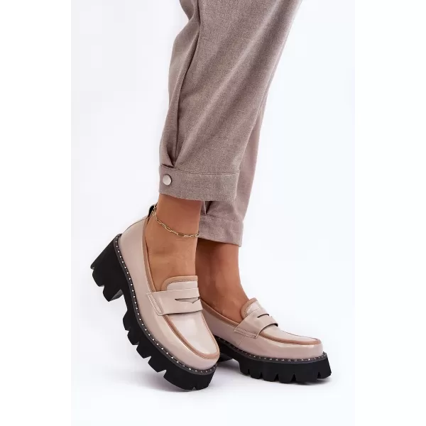  Dámske mokasíny D&A MR870-32 BEIGE 