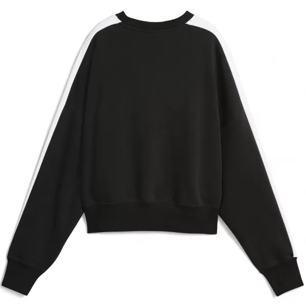  Dámska mikina PUMA T7 OVER-OVERSIZED CREW 633439-01 PUMA ČIERNA 