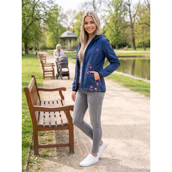  Dámska softshellová bunda premium ALTISPORT VOJ/ALW077JACK01 NÁMORNÁ MODRÁ/ORANŽOVÁ 