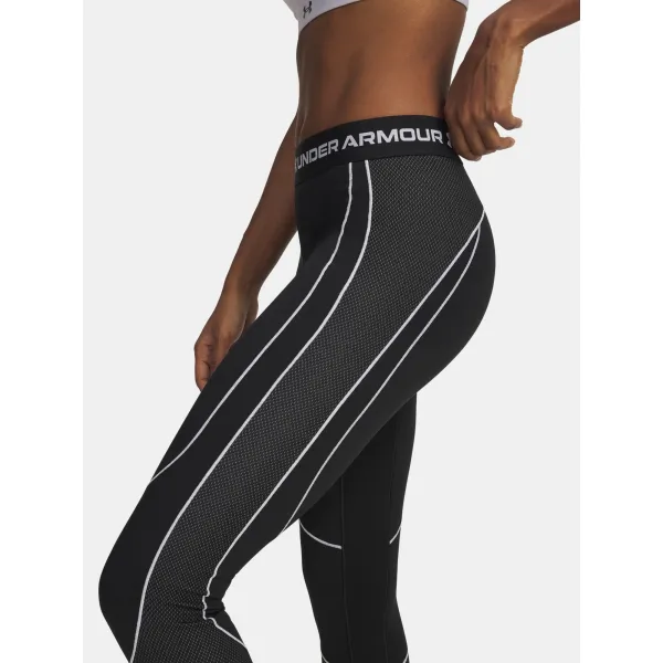  Dámske legíny UNDER ARMOUR UA COLDGEAR TEXTURED LEGGING 6003997-003 ČIERNA 