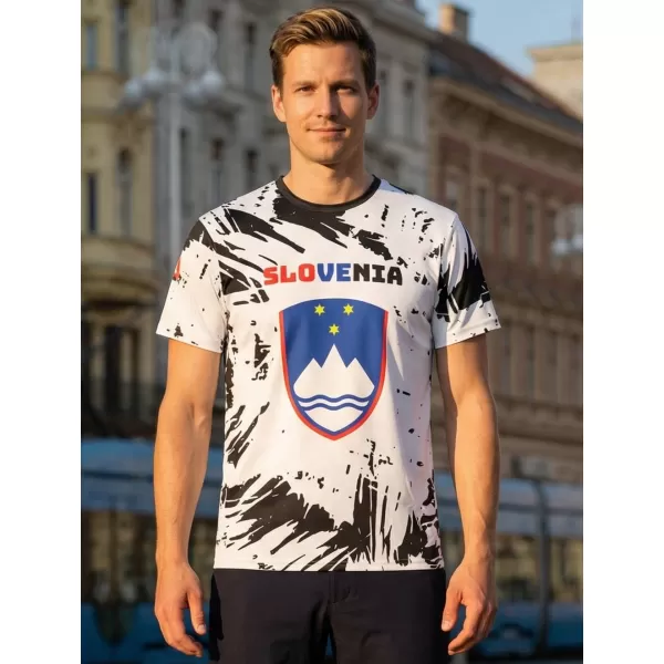  Pánske tričko premium ALTISPORT VOJ/ALM036SI/TR01 ABSTRAKCIA 