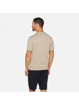 Pánske tričko GEOX KNIT G012318 BÉŽOVÁ