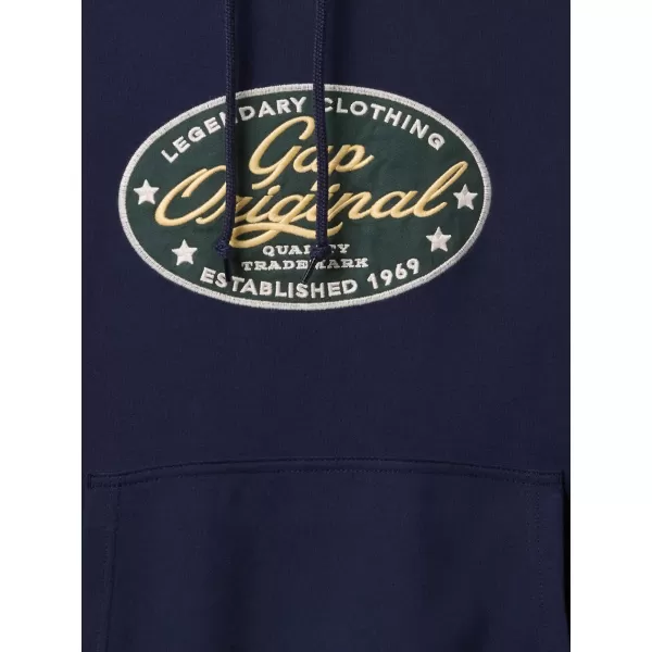  Pánska mikina GAP LOGO PULLOVER HOODIE 744731-00 NAVY UNIFORM 
