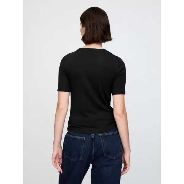  Dámske tričko GAP MODAL CREW TEE 679172-00 BLACK 