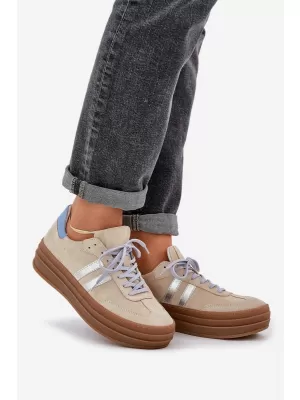 Dámske topánky ZAZOO N1068S4 BEIGE