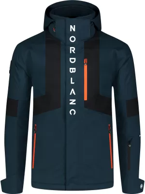 Pánska lyžiarska bunda NORDBLANC WILDLIFE NBWJM8295 MODRÝ LÚČ