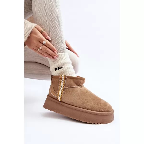  Dámske snehule BOTO UDRA 29607 KHAKI 