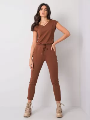 Dámske tepláky BASIC FEEL GOOD RV-DR-3589.07X DARK BROWN