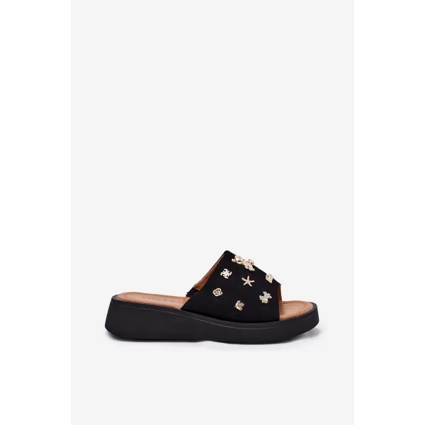  Dámske šľapky VINCEZA 66741 BLACK 