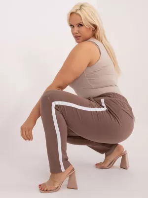 Dámske tepláky BASIC FEEL GOOD RV-DR-6643.95 BROWN
